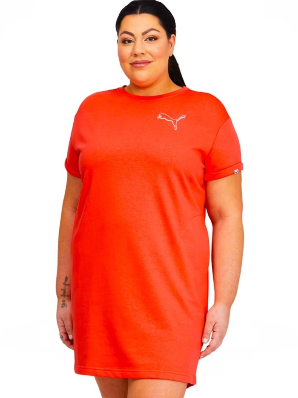 PUMA Sporty  T-Shirt Dress Crewneck Tunic